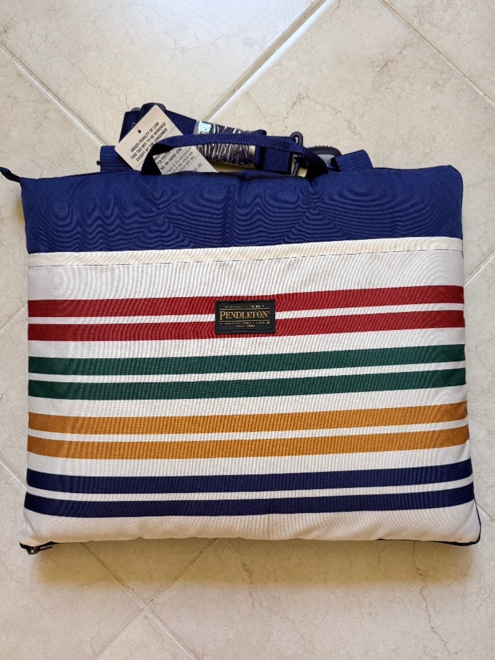 Pendleton Foldable Blanket with Carry Handle & Strap